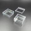 Caja cuadrada de cristal transparente de punto caja de plástico transparente PS embalaje almacenamiento caja pequeña caja de embalaje por inyección para auriculares Bluetooth