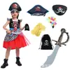 Disfraces de Halloween para Niñas, Disfraces de Cosplay para Niños, Disfraces de Rol para Noche de Piratas