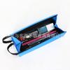 Bolsa de Lona Casual de Color Contrastante para Papelería y Cosméticos Estilo Coreano Lona Azul Bolsa de Cosméticos de Mano Estuche de Lápices de Gran Capacidad