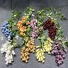 Campanilla de viento de pesca de cifrado flor de techo flor de simulación flor de glicinia decoración de salón de bodas fábrica mayorista de flores artificiales