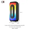 O8K Bt-2421 Altavoz Portátil para Exteriores Transfronterizo Altavoz Bluetooth Inalámbrico Portátil Doble de 4 Pulgadas Luz de Llama Audio