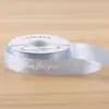 Fábrica em estoque direto 2.5 CM Inglês fita floral flor materiais de embalagem flor presentes fita de cetim atacado