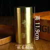 Mini Lata de Chá de Latão Pote Selado Conjunto de Chá de Mesa Interno Conjunto de Chá Criativo de Cobre Puro Recipiente Portátil de Armazenamento para Viagem