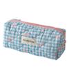 Nova Bolsa de Maquiagem Xadrez Clássica, Bolsa de Armazenamento Portátil de Grande Capacidade, Necessaire de Viagem, Bolsa Feminina