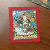 Rebgong Nepal Tíbet Thangka Puro Pintado a Mano Ocho Deidades Guardianas del Zodiaco Bodhisattva Samantabhadra 4*5 Tarjeta Central