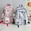 Nova mochila escolar transparente estilo nacional chinesa para mulheres, mochila de grande capacidade para meninas do ensino médio, estudantes do ensino médio, mochila de lazer para computador