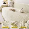 Manta de Sofá de Chenille Lisa Moderna Fresca de Cor Sólida Estilo Quatro Estações de Alta Qualidade Tapete de Sofá Antiderrapante Resistente ao Desgaste Capa de Sofá Multiuso