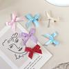 Pinza para el cabello de lazo dulce y lindo de 4 cm Y2K Multicolor Estilo ballet Cinta Mini clip de pico de pato Accesorios para el cabello Tocado para cabello trenzado