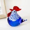 Zibo Glaze Glaze Transfronteiriço Ornamento de Frango de Cristal Glaze Artesanato de Glaze Feito à Mão de Alta Qualidade Presente Decoração de Sala de Estar de Casa