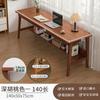 Mesa Larga Mesa Estrecha de Apoyo a la Pared Escritorio Rectangular Escritorio Doble Escritorio de Computadora para el Hogar Pata de Madera Maciza Banco de Trabajo