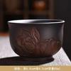 Taza de té de cerámica púrpura taza de té de cerámica hecha a mano cuchillo saltarín grande Taza Maestra taza de té de arena púrpura tazón de té juego de té kung fu Venta al por mayor