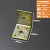 Suporte de Canto de Ferro para Móveis / Conector de Reforço em L / Cantoneira de Suporte para Prateleira / Suporte Triangular de Ferro 90 Graus para Placa de Madeira