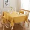 Mantel de color sólido estilo INS nórdico engrosado tela pequeña y fresca mantel para mesa de comedor mesa de café cuadrado rectangular
