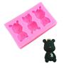 Gravata borboleta cartola urso molde de silicone urso violento molde de silicone molde para resina molde para gota molde de silicone forma de urso morango molde de chocolate