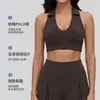 Top Deportivo Fitness Yoga Maya de Cuello Polo Clásico con Diseño de Gota de Agua para Mujer, Amigable con la Piel, Transpirable, Hermoso Diseño en la Espalda