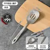Juego de Cuchara y Espátula de Cocina Completamente de Titanio Personalizado Antibacteriano y a Prueba de Moho Mini Espátula para Freír Cuchara para Servir la Cena del Hogar Vajilla de Titanio