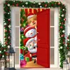 Cubierta de Puerta Navideña Temu Papá Noel Rompiendo el Muro Atmósfera de Llegada Fiesta Festiva Entrada de Puerta Tela Colgante de Bienvenida
