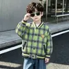 2392 Chaqueta de béisbol para niños, elegante cárdigan de primavera y otoño para bebé, colección de otoño para niños, ropa exterior de moda urbana, nuevo estilo de otoño 2026