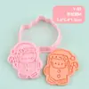 Molde para Galletas 3D de Gato Kt Navideño con Diseño Realista de Prensa Tridimensional DIY, Material Seguro, Fácil de Limpiar
