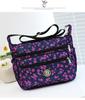 Bolsa de pano de flores Nova bolsa crossbody feminina Pano Oxford Bolsa de mãe de meia-idade e idosa Bolsa Bolsa de ombro multicamadas Bolsa de lona