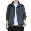 Jaqueta casual de gola vertical nova primavera e outono 2025 estilo coreano jaqueta masculina outono estilo hong kong jaqueta vintage ao ar livre