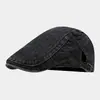 Gorra de béisbol estilo americano, lavada y desgastada, boina de ala corta, sombrero para exteriores con hebilla metálica ajustable, sombrero de sol para parejas