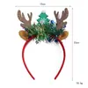 Faixas de cabeça de Natal em estoque de fábrica para compras transfronteiriças, faixas de cabeça e acessórios de cabelo para festas de Natal e festas de fim de ano, estilo europeu e americano