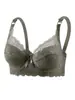Sutiã Cruzado de Algodão Fino Plus Size com Suporte Lateral Ajustável Renda Push Up com Aro Lingerie Sexy Feminina Atacado