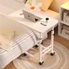 Mesita de noche, Mesa de computadora elevable móvil, Escritorio simple para estudiantes, Mesa de estudio para cama en el dormitorio del hogar, Escritorio de oficina