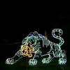 Iluminación exterior de paisaje luces de animales de oso luces LED luminosas patrón de pavo real luces decorativas de jardín