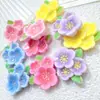Lindos Dibujos Animados Color Sólido Flor de Durazno Resina Accesorios DIY Pasador Joyería Pegamento en Crema Agujero Zapatos Materiales Hechos a Mano Mayoreo