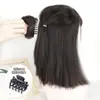 Peruca para Mulheres com Prendedor de Coque, Bolsa para Coque, Meio Coque, Cabelo Artificial, Coque Fofo Natural, Bolsa para Peruca
