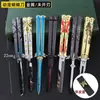 Cuchillo Plegable Modelo Mariposa de Anime Herramientas de Práctica Estudiante Periférico Cuchillo de Mano sin Filo con Estuche de Cuero Venta al por Mayor