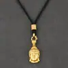 Corda Grossa para Colar Cordão para Pingente Masculino Cordão para Pingente Thangka Buda Pingente de Pescoço com Corda Ajustável e Sem Amarrações