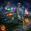 Decoración de Perro Esqueleto para Patio Exterior de Halloween 165cm Venta Caliente Transfronteriza Esqueleto de Perro Jardín Patio