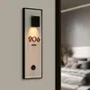 Letrero de Puerta de Hotel Estilo Pantalla de Acero Inoxidable para Apartamentos, Casas de Huéspedes, Hoteles, Habitaciones de Spa, Habitaciones Privadas, Focos, Letreros de Puerta Iluminados Electrónicamente