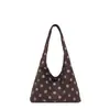 Bolso de hombro de lunares para mujer estilo coreano, relajado y chic, un bolso tote simple y elegante, diseño nuevo, gran capacidad, adecuado para el trabajo y los desplazamientos