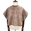 Capa de Salón para Corte de Cabello con Estampado de Leopardo Impermeable para Uso Doméstico, para Permanente, Salón de Belleza, Maquillaje, Peluquería