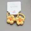 Laços de Cabelo Infantis Fofos com Tema de Comida Que Não Danificam o Cabelo, Laços de Gato Versáteis para Meninas, Acessórios de Cabelo para Bebês