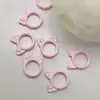 Anillo de Cuentas con Orejas de Gato DIY Cadena para Teléfono con Pintura en Spray y Laca Cadena Hecha a Mano Joyería Accesorios de Aleación Colgante Aleación de Zinc Laca