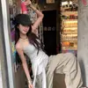 Gorra Newsboy con Tachuelas Retro para Mujer, Versátil Gorro Boina Casual para Primavera y Verano que Hace que la Cara se Vea Más Pequeña, Estilo Dulce Fresco Picante de Chica