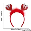 Diadema Corazón Rojo Día de San Valentín Accesorio para el Cabello Fiesta Navideña Decoración para Fotos Atrezo Diadema de Plumas en Forma de Corazón