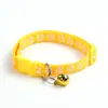 Collar con Cascabel de Parche de Doble Capa para Mascotas, Correa para Perro con Hebilla de Colores y Huella de Pata, Collar para Gato