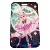 Billetera Larga con Cremallera de Conejo Lunar de Plástico Extendido de Dibujos Animados Bolso de Mano Regalo de Vacaciones Portatarjetas de Anime