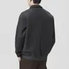 Nova Coleção de Outono 2026: Moletom Americano Pesado de Manga Longa Masculino em uma Estética de Luxo Leve, Old Money, Simples, de Caimento Solto e Peça de Roupa Versátil