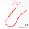 Llavero de Nudo Flor de Durazno Cuerda DIY Estilo Chino Marcapáginas Bolsa Cadena de Teléfono Accesorios Venta al por Mayor Pequeño Exquisito Cordón para Teléfono