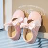 Zapatos de princesa de estilo coreano para niña, de una sola capa, con lazo, bonitos y multiusos, de cuero, para baile, primavera y otoño, 2024