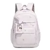 Mochila de estilo dulce de gran capacidad y múltiples compartimentos, modelo popular para chicas de secundaria y preparatoria, mochila escolar que protege la columna vertebral, mochila de alto valor estético