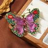 Nova Resina Criativa Asas Borboleta Broche Moda Simples Moda Feminina Animal Inseto Médio Antigo High-end All-match Corpete