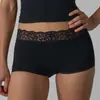 Ropa Interior de Encaje de Algodón SKIM Kardashian Europea y Americana ins Algodón Puro Encaje Color Sólido Pantalones Cortos de Cintura Alta para Mujer